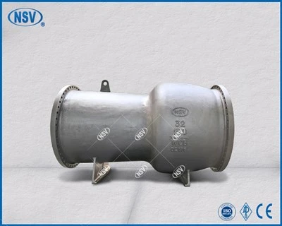 Válvula de retenção de fluxo axial de grande-diâmetro